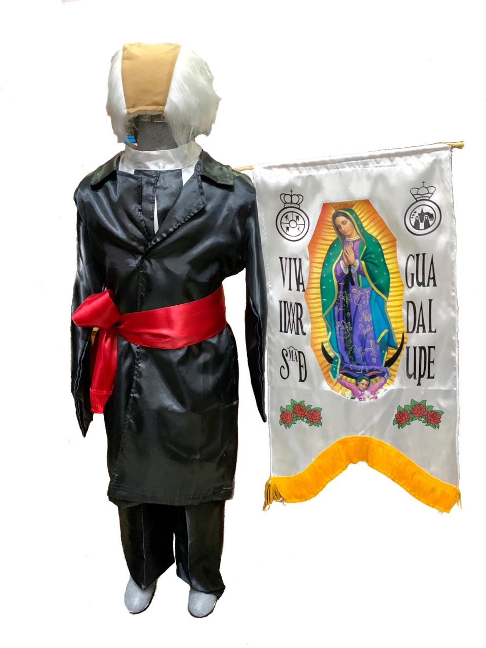 Traje de Miguel Hidalgo con Accesorios Niños. Independencia.