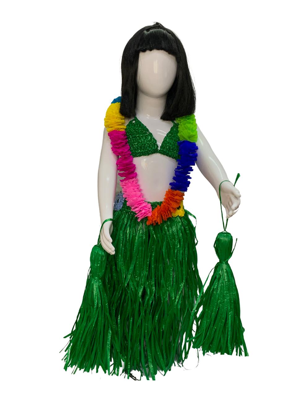 Vestido de best sale hawaiana para niña