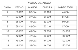 Traje Regional de Jalisco Niñas