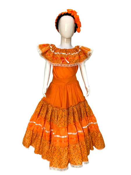 Traje Regional de Sinaloa para Niñas.