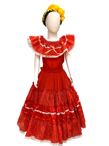 Traje Regional de Sinaloa para Niñas.